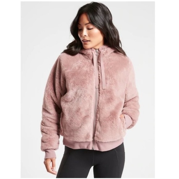 Athleta Jackets & Coats Athleta Ritual Sherpa Faux Fur Teddydusty